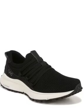 Ryka Womens Jumpstart Slip On Sneaker Black 10